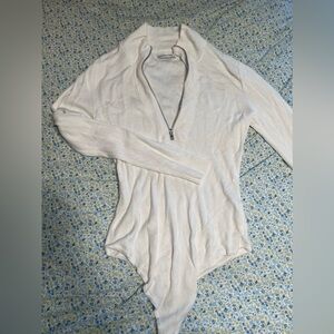 Abercrombie Zip Up Sweater Bodysuit